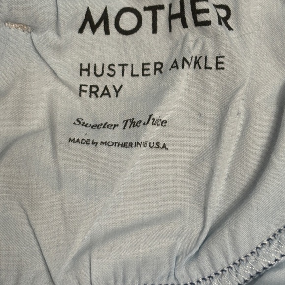MOTHER The Hustler Ankle Fray Denim Jeans in Sweeter the Juice Blue Wash Size 27 - Picture 12 of 13